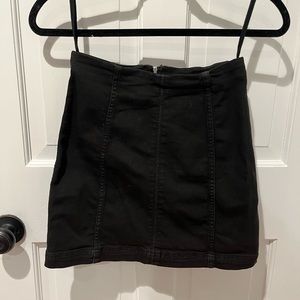 Free People black pencil mini skirt